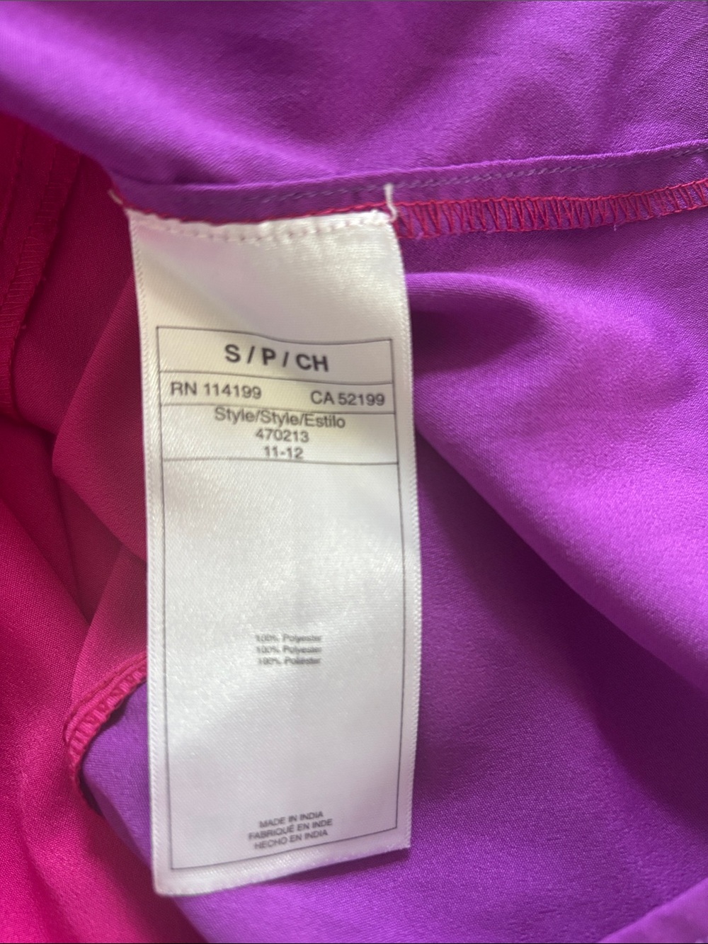 Roxy Colorblock Summer Dress in Magenta, Purple & Coral - Picture 6 of 9